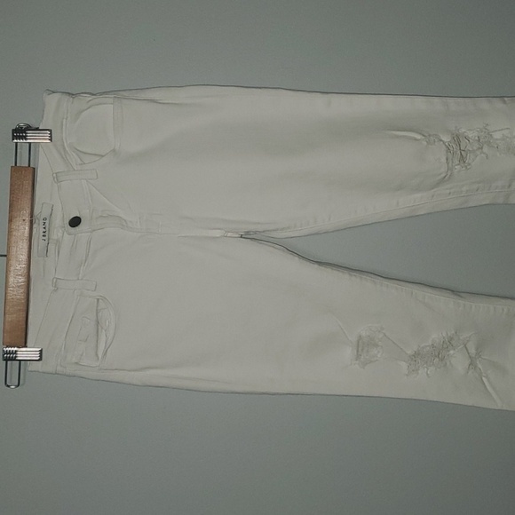 J Brand White Denim Jeans Womens Size 28 Size 6 Demented Summer Fun Ripp… - Picture 3 of 16